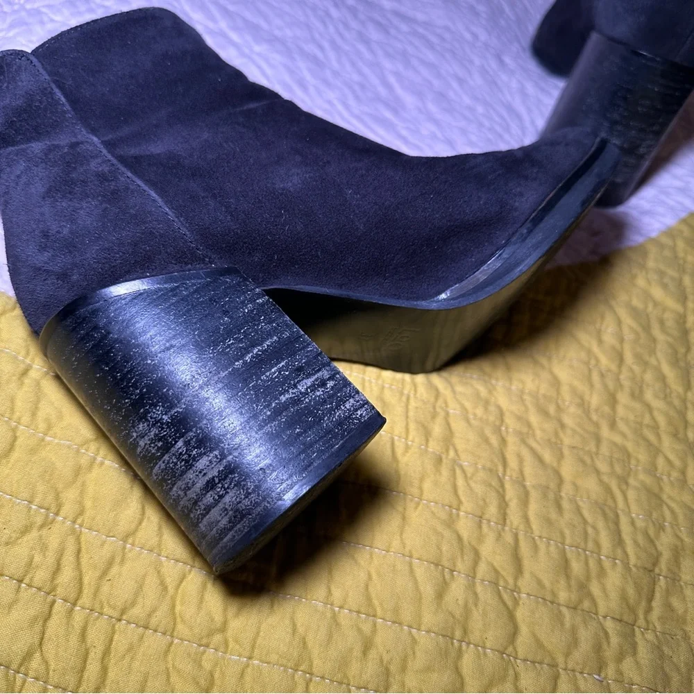 LOQ Andorra Lo Zipper Booties‎ Black Suede 37